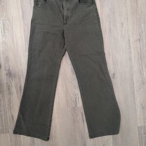 Young Fabulous & Broke Wide Leg Pants in Army Green